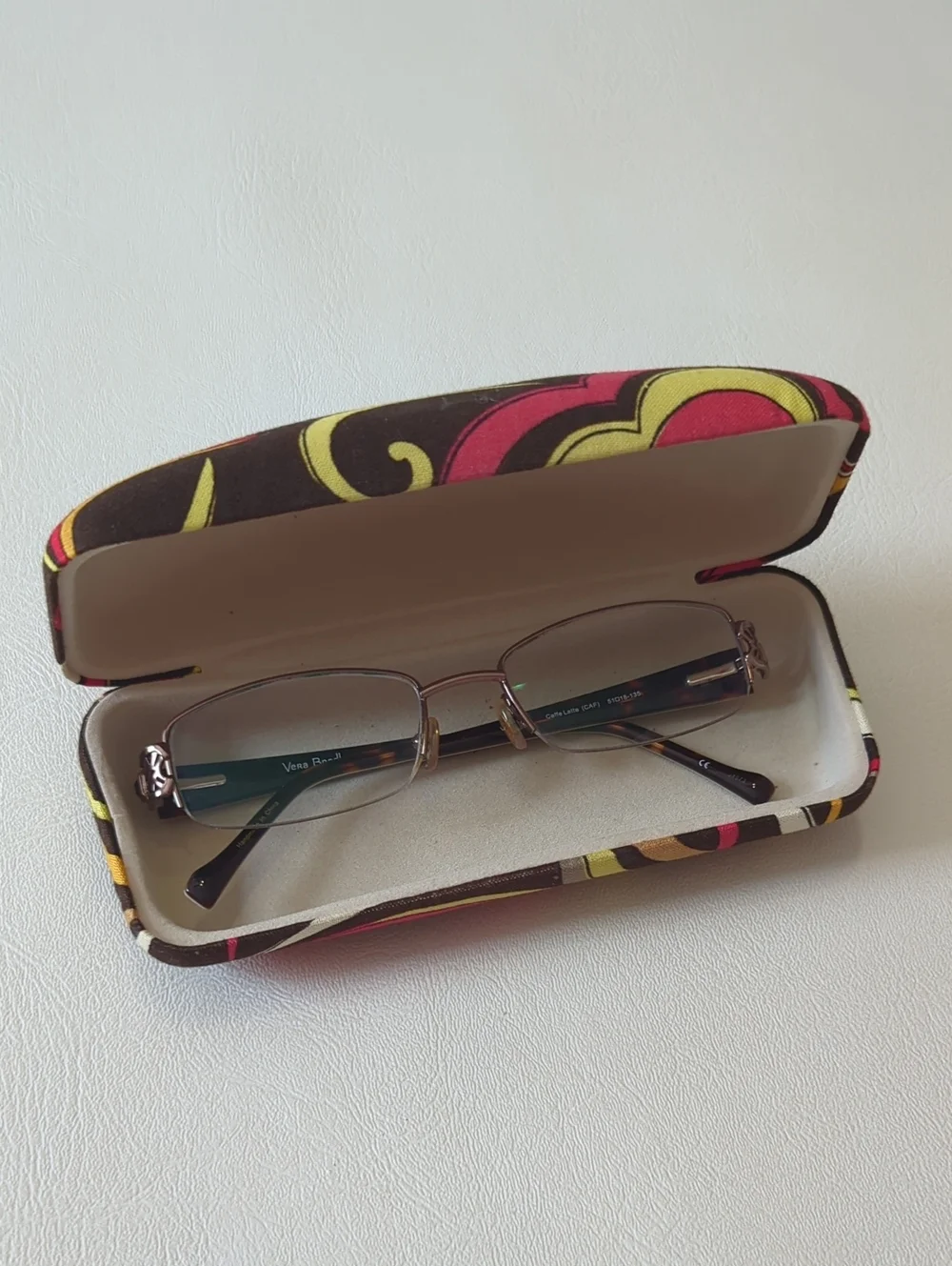 Vera Bradley Eyeglasses With Hard Case VB 3030 Caffe Latte CAF Glasses Frames